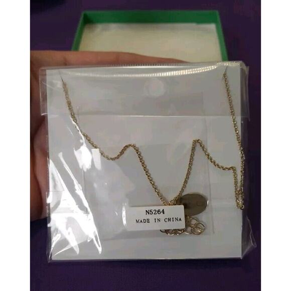 "Fearless" Secret Message Morse Code Bar Chain Necklace Gold & Silver Tone New - Picture 3 of 3